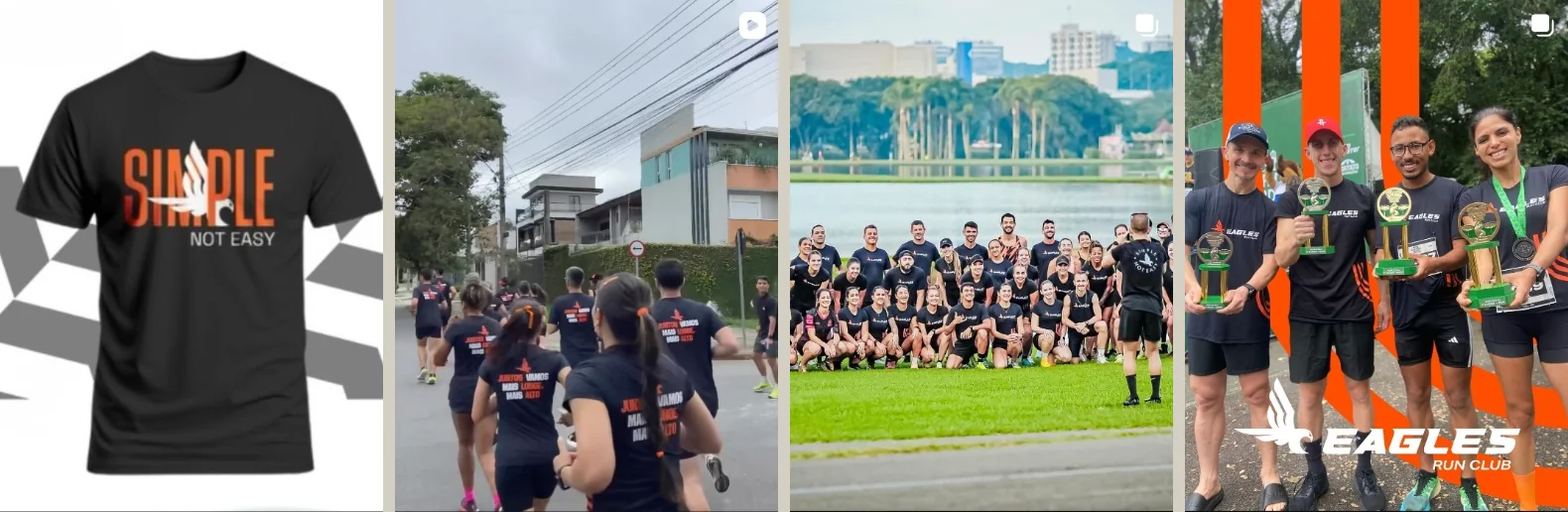Camisetas e uniforme da Eagles Run Club