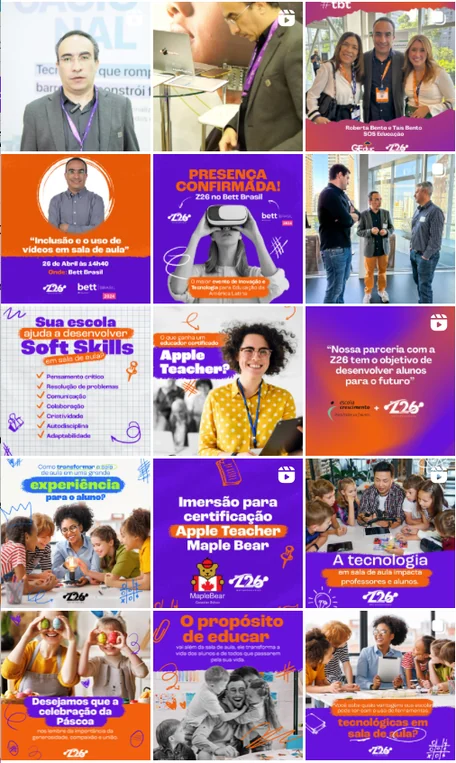 Feed do Instagram @z26educacao